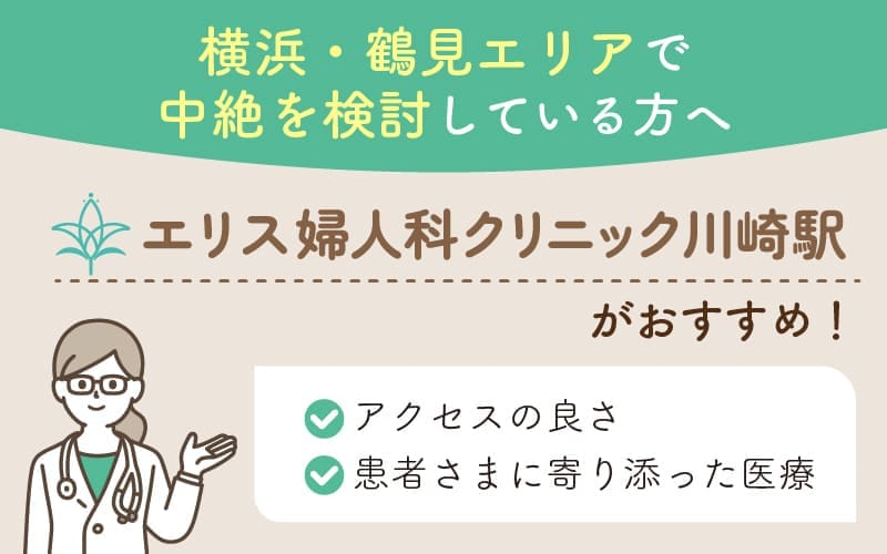 横浜・鶴見エリアで中絶を検討中の方向けバナー｜エリス婦人科クリニック川崎駅